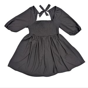 Nasty Gal Black Dress With Tie at Back